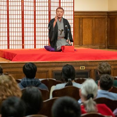 Photo of rakugo performer, Shinoharu Tatekawa