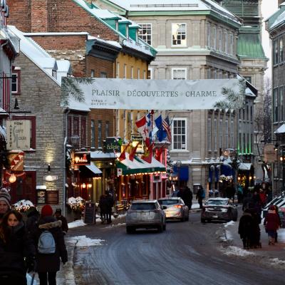 Old Quebec during Christmas time